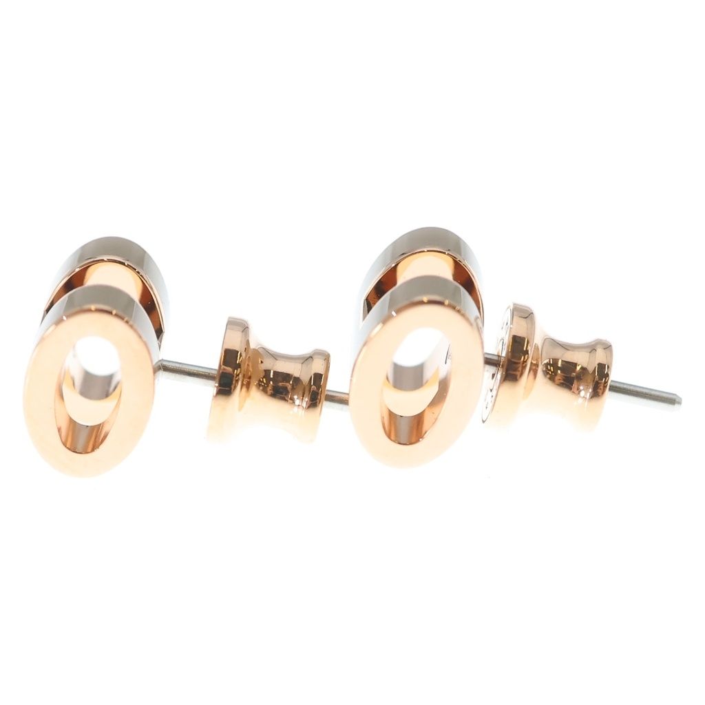 Hermes Pop Mini Earrings Beige Pink Gold Brown — view 3