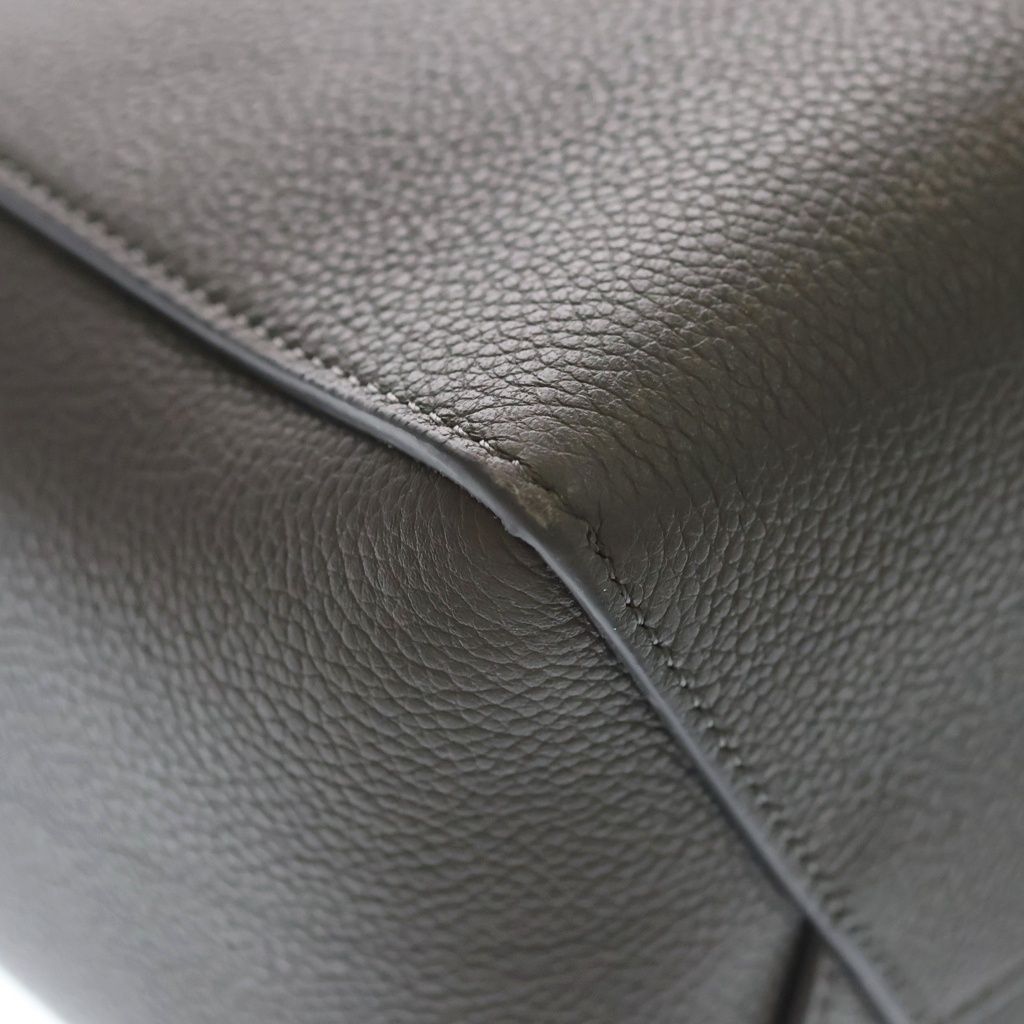 Celine Sangles Bucket Shoulder Bag Small Gray Leather — view 6