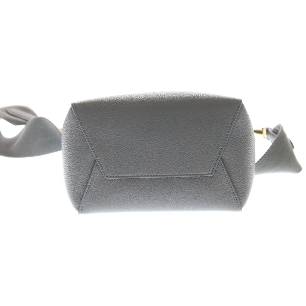 Celine Sangles Bucket Shoulder Bag Small Gray Leather — view 4