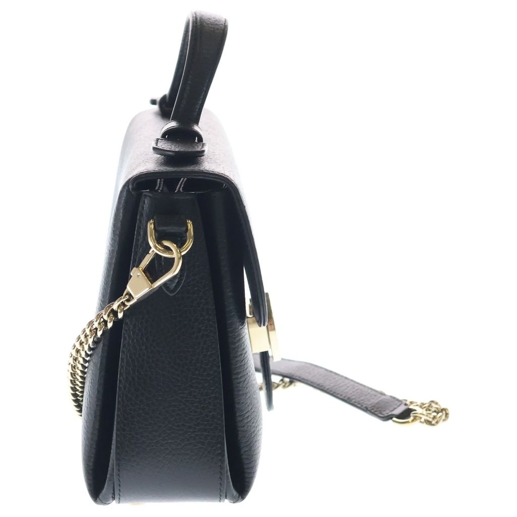 Gucci Interlocking 2-Way Shoulder Bag Black — view 3