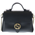 Gucci Interlocking 2-Way Shoulder Bag Black