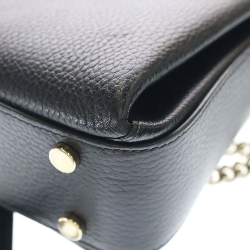 Gucci Interlocking 2-Way Shoulder Bag Black — view 7