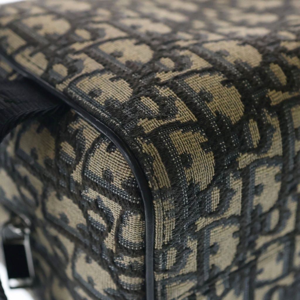 Dior Lango Oblique Jacquard Canvas Clutch Navy — view 6