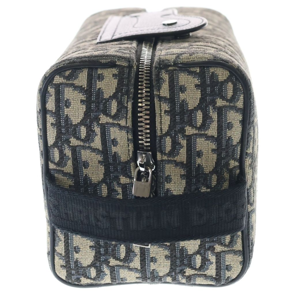 Dior Lango Oblique Jacquard Canvas Clutch Navy — view 3
