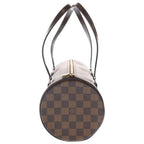 Louis Vuitton Damier Papillon 30 Boston Bag Brown Leather Child Gold — view 3