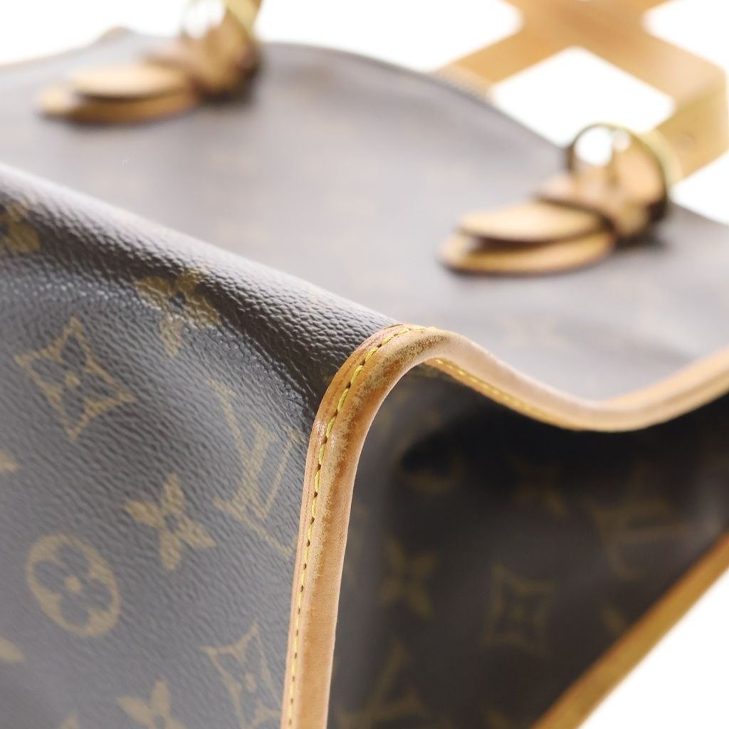 Louis Vuitton Monogram Popincourt Tote Brown Leather Gold — view 6