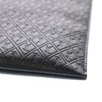 Saint Laurent Paris YSL Monogram Clutch Black Leather Silver — view 5