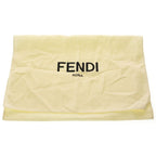 Fendi Shadow Flat Slim Clutch Second FF Pattern Case Pouch Black Leather Silver — view 7