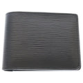 Louis Vuitton Epi Portefeuille Multiple Compact Wallet Bifold Black
