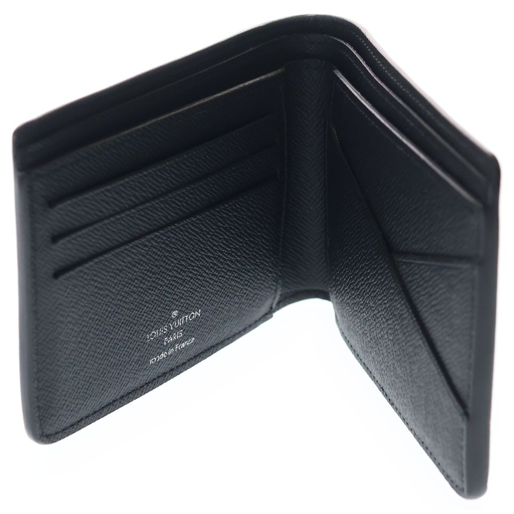 Louis Vuitton Epi Portefeuille Multiple Compact Wallet Bifold Black — view 4