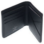 Louis Vuitton Epi Portefeuille Multiple Compact Wallet Bifold Black — view 4