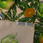 Hermes Carre 90 Passiflores Passion Flower Beige Silk 100% Scarf — view 7