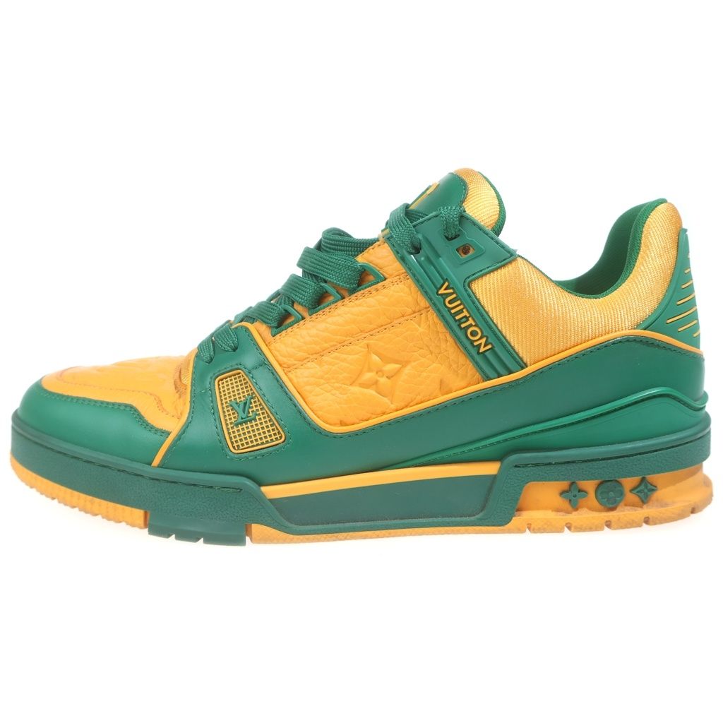 Louis Vuitton LV Trainer Sneaker LV Low Cut Sneakers Orange Green