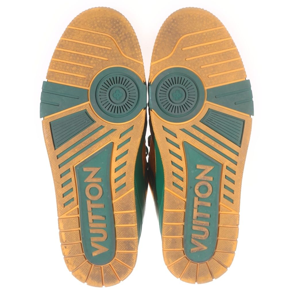 Louis Vuitton LV Trainer Sneaker LV Low Cut Sneakers Orange Green — view 5