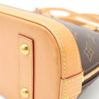 Louis Vuitton Monogram Alma BB 2-Way Shoulder Bag Brown Leather Gold — view 6