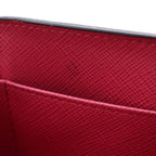 Prada Saffiano Trifold Wallet Compact Coin Case Black Pink Leather Gold — view 5