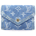 Louis Vuitton Monogram Denim Portefeuille Victorine Compact Wallet Trifold