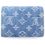 Louis Vuitton Monogram Denim Portefeuille Victorine Compact Wallet Trifold — view 2