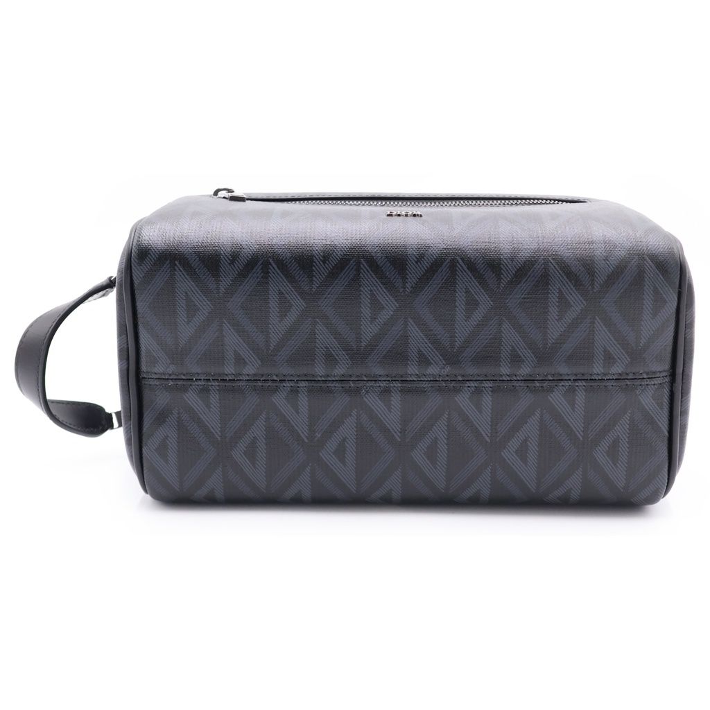 Dior CD Diamond Toiletries Case Pouch Black Silver — view 4