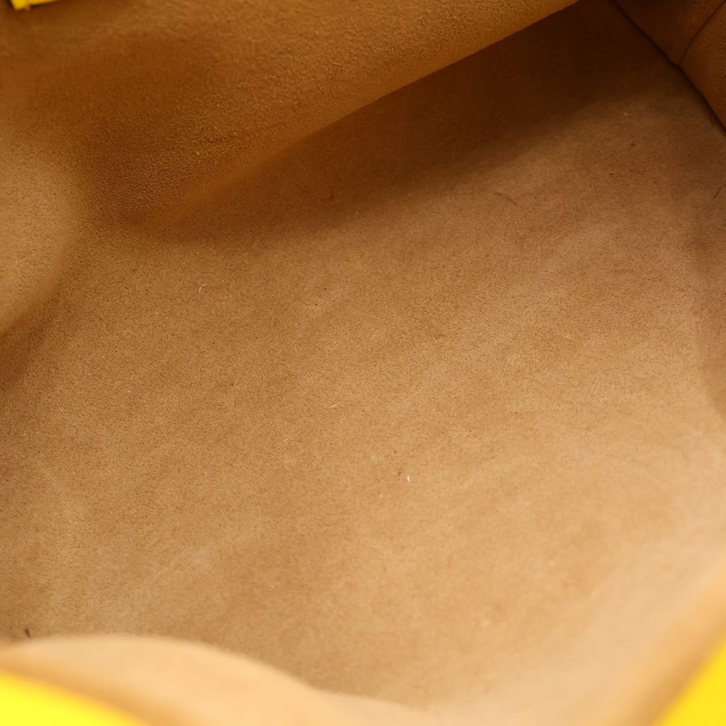 Loewe Mini Flamenco Clutch in Nappa Mini Calfskin Shoulder Bag Yellow — view 5
