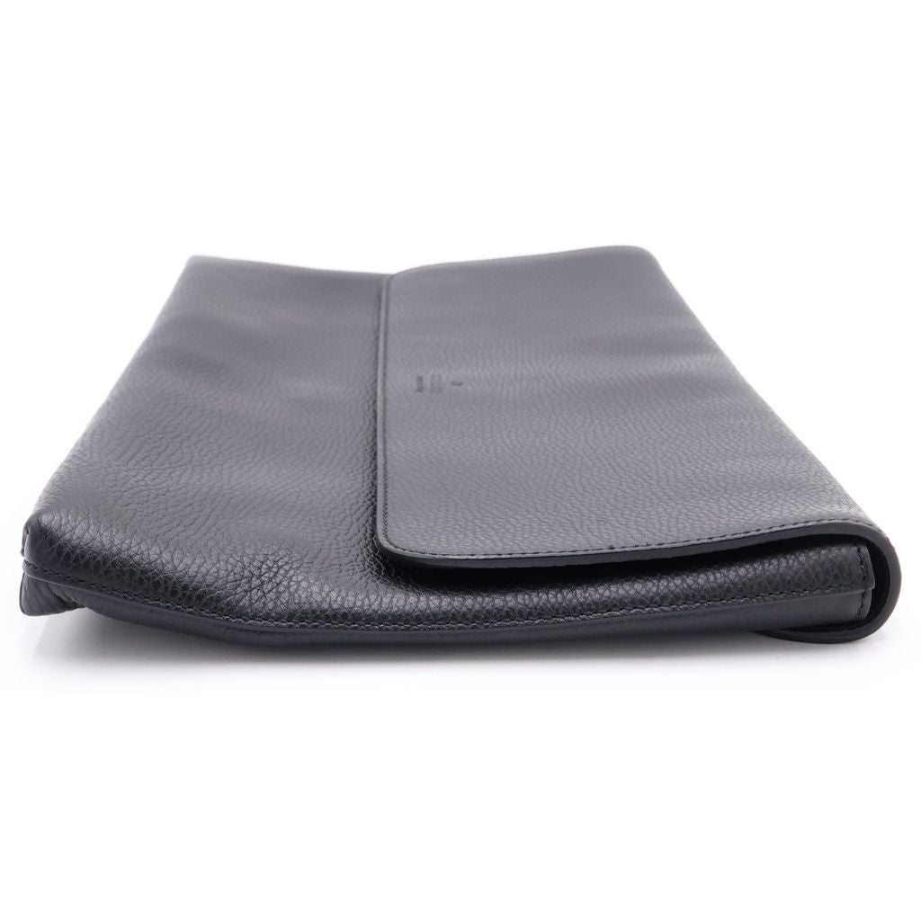Gucci Diamante Clutch Leather Handbag Black — view 3