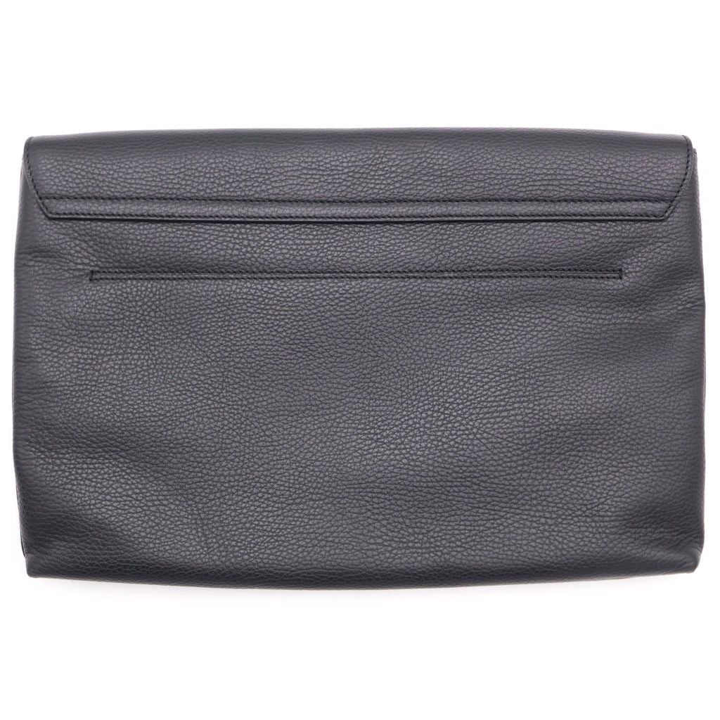 Gucci Diamante Clutch Leather Handbag Black — view 2