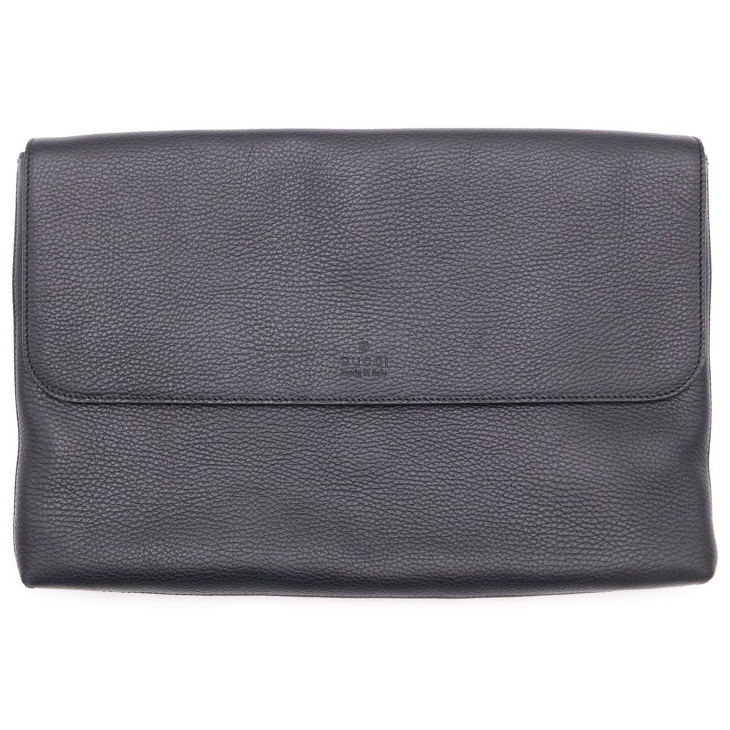 Gucci Diamante Clutch Leather Handbag Black