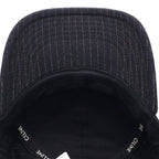 Celine Logo Stripe Baseball Cap Hat Black — view 5
