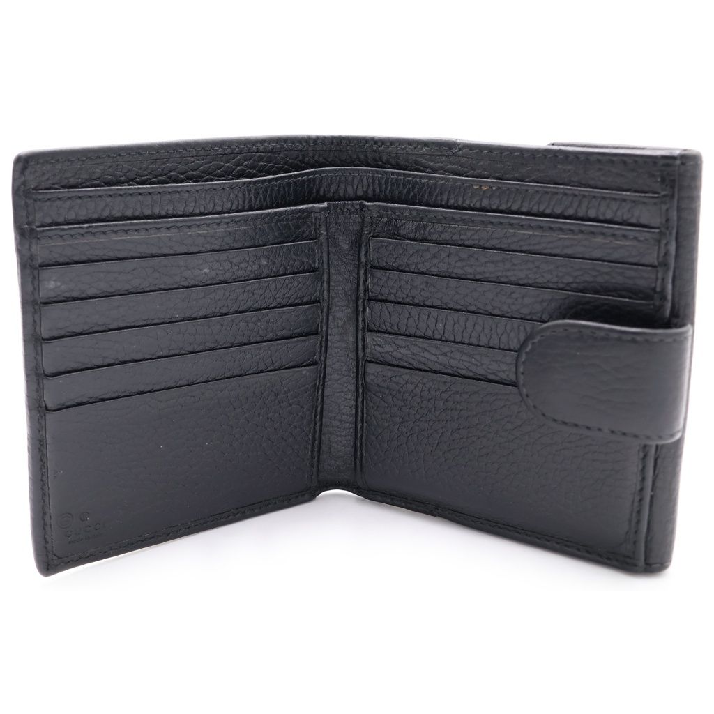Gucci Interlocking Compact Wallet Bifold Black — view 4