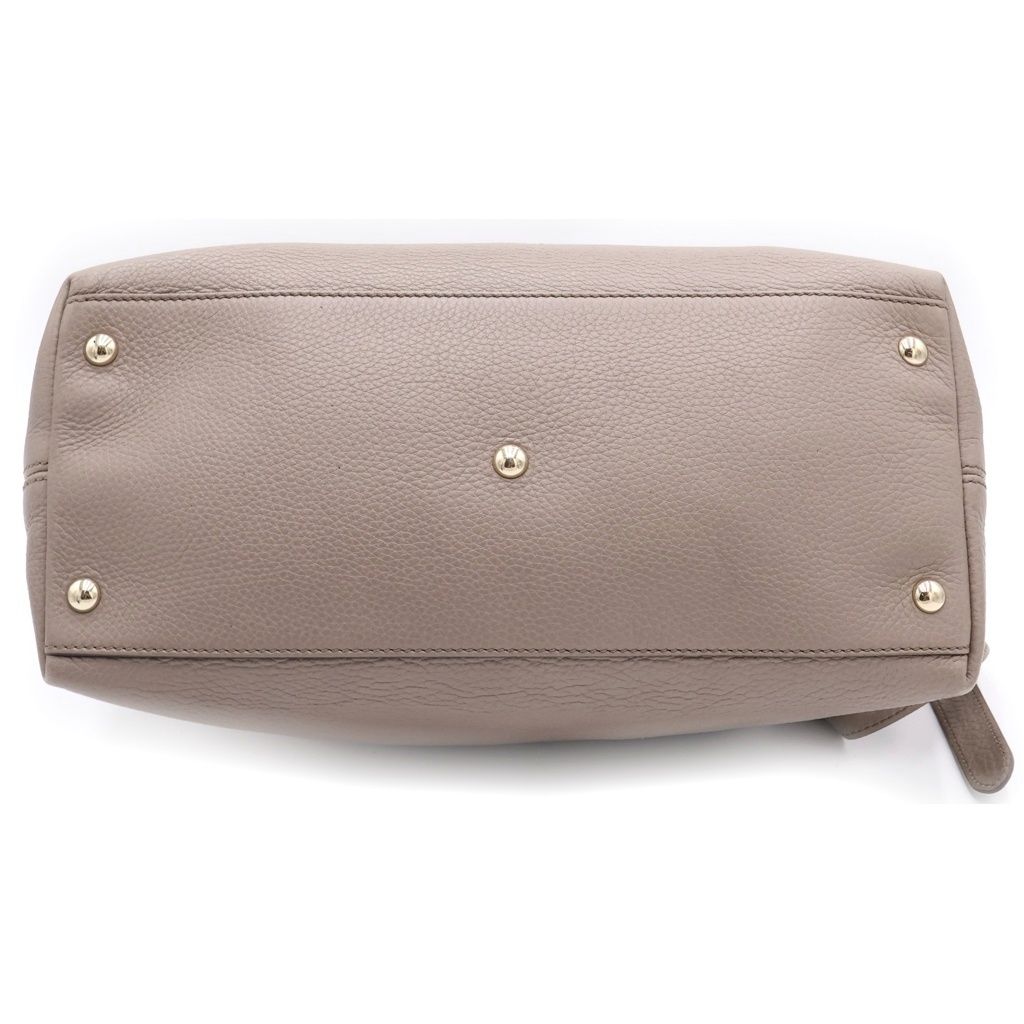 Gucci Soho 2-Way Shoulder Bag Gray Leather Gold — view 4