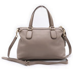 Gucci Soho 2-Way Shoulder Bag Gray Leather Gold — view 2