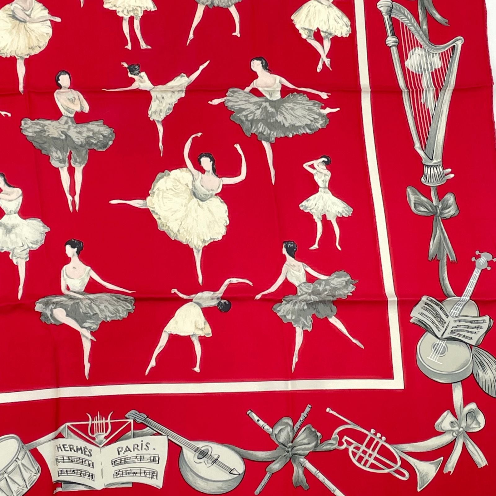 Hermes Carre 90 Silk Scarf la Danse la Dance Ballerina — view 5