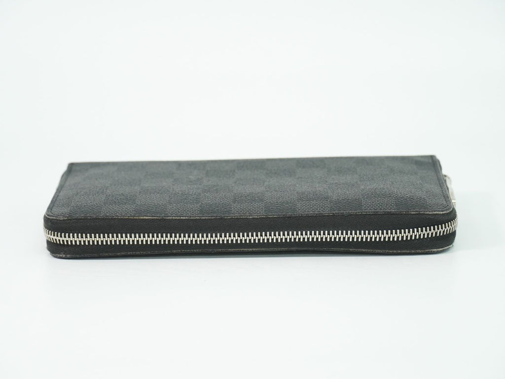 Louis Vuitton LV Zippy Organizer NM Damier Graphite Wallet Black Gray — view 5