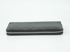Louis Vuitton LV Zippy Organizer NM Damier Graphite Wallet Black Gray — view 5