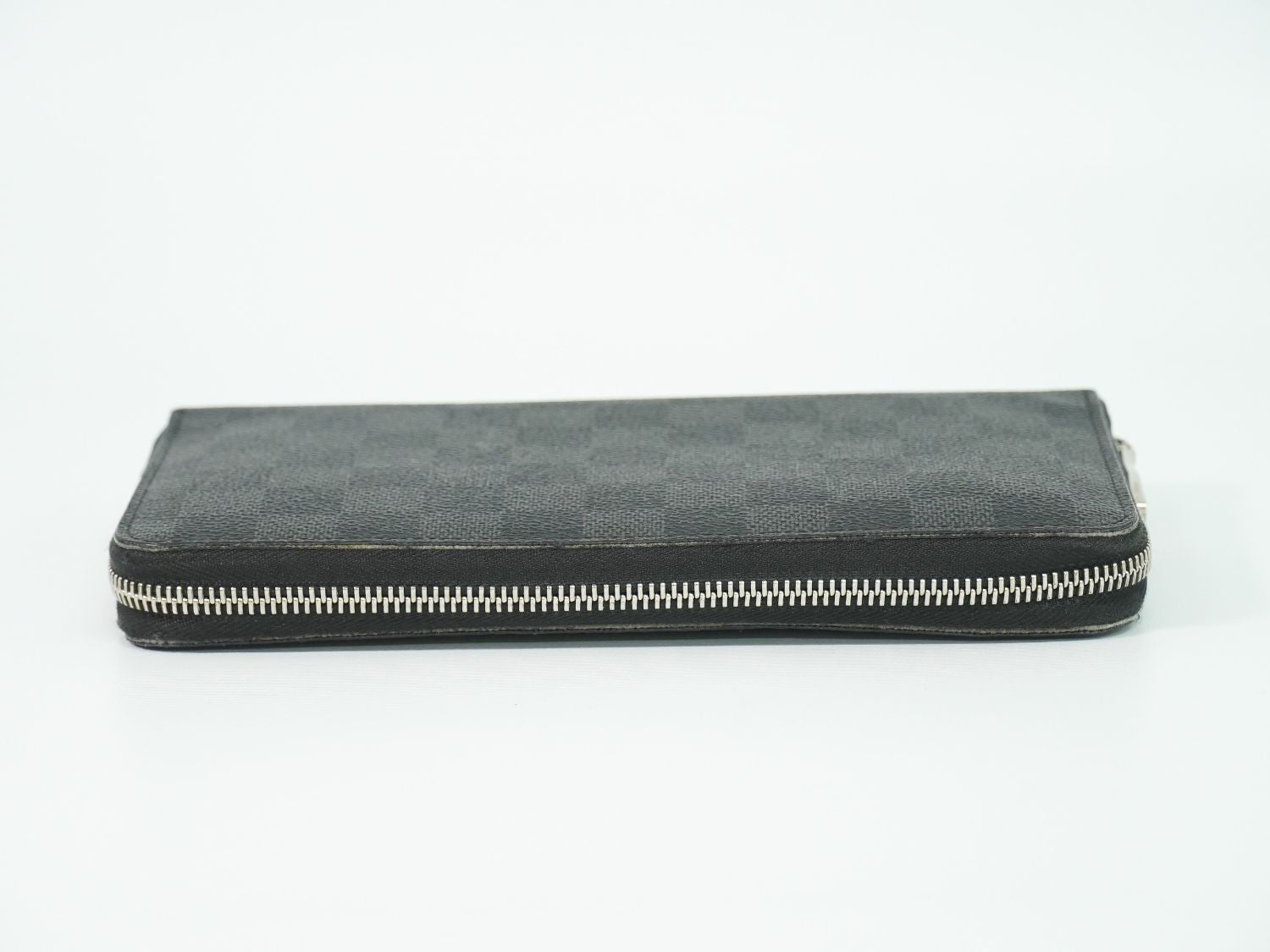 Louis Vuitton LV Zippy Organizer NM Damier Graphite Wallet Black Gray — view 5