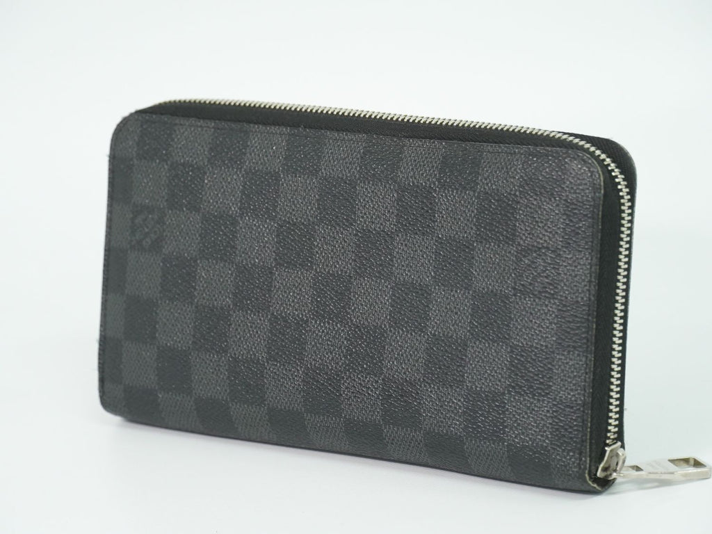 Louis Vuitton LV Zippy Organizer NM Damier Graphite Wallet Black Gray — view 2