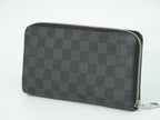 Louis Vuitton LV Zippy Organizer NM Damier Graphite Wallet Black Gray — view 2