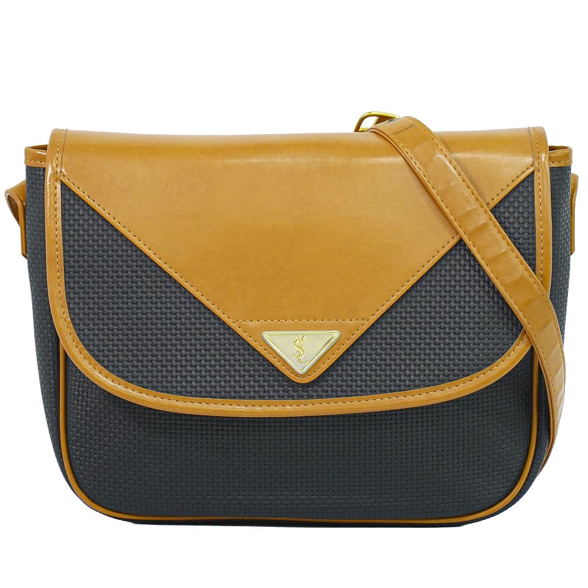 Saint Laurent YSL Shoulder Bag Pochette Black Brown