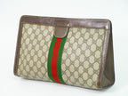 Gucci Parfums Sherry Line GG Supreme Clutch Beige Brown — view 2