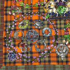 Hermes Carre 90 Silk Scarf Fleurs D'ecosse Scottish Flower Multicolor — view 4