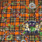 Hermes Carre 90 Silk Scarf Fleurs D'ecosse Scottish Flower Multicolor — view 2
