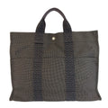 Hermes Her Line Gray Silver Polyamide Polyester Tote