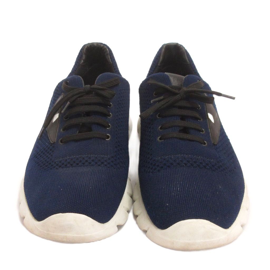 Fendi Monster Star Fabric Sneakers Low Cut Blue 8 — view 3