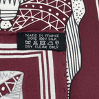 Hermes Scarf les Canyons Etoiles From the to the Stars Silk Bordeaux — view 6