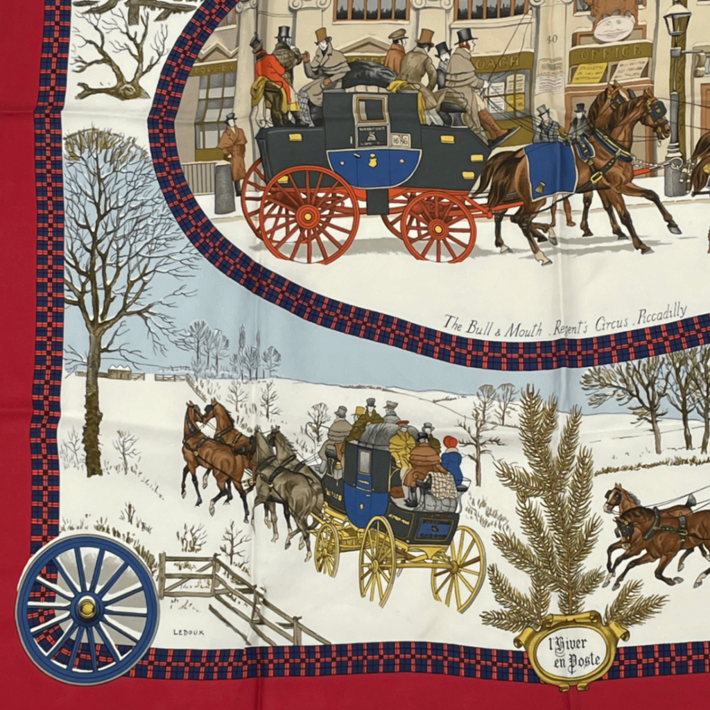Hermes Carre 90 Mail Scarf Silk — view 4