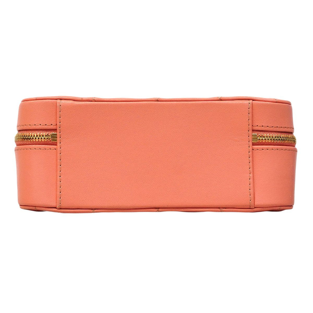Chanel Handbag Quilted Lambskin Salmon Pink Gold 2-Way — view 3