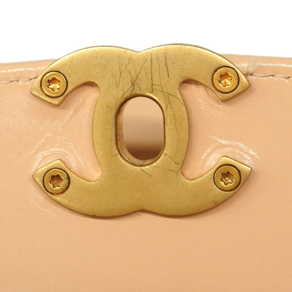Chanel Handbag Quilted Calfskin Beige Gold 2-Way — view 6