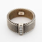 Tiffany & Co Ring Somerset 925 Sterling Silver Diamond — view 3