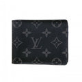 Louis Vuitton Billfold Monogram Eclipse Portefeuille Multiple Black Wallet