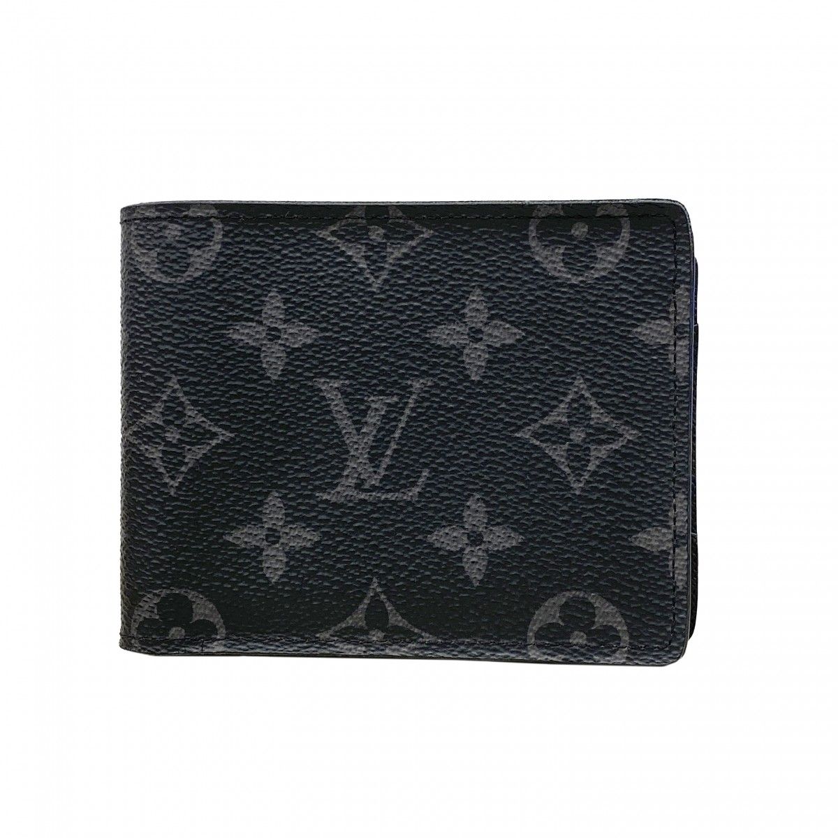Louis Vuitton Billfold Monogram Eclipse Portefeuille Multiple Black Wallet